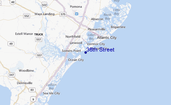 36th Street Location Map