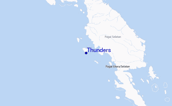 Thunders Location Map