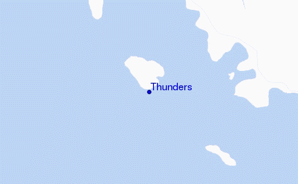 mapa de ubicación de Thunders