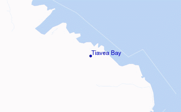 mapa de ubicación de Tiavea Bay
