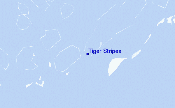 mapa de ubicación de Tiger Stripes
