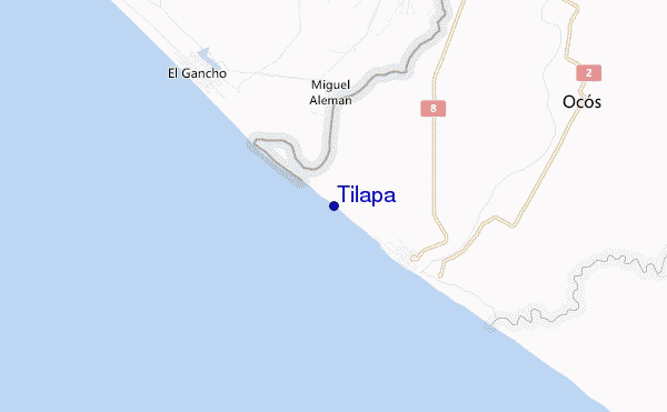 mapa de ubicación de Tilapa