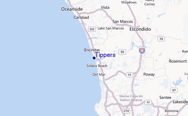 Tippers Location Map