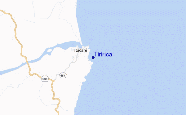 mapa de ubicación de Tiririca