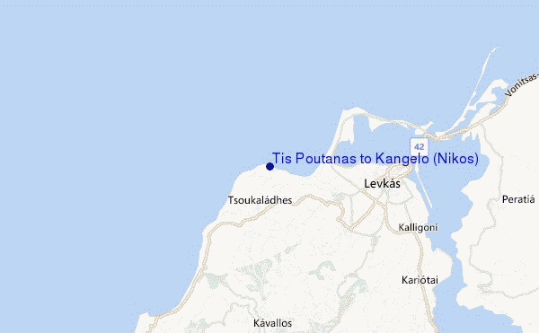 mapa de ubicación de Tis Poutanas to Kangelo (Nikos)