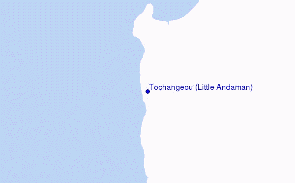 mapa de ubicación de Tochangeou (Little Andaman)
