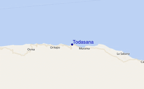 mapa de ubicación de Todasana