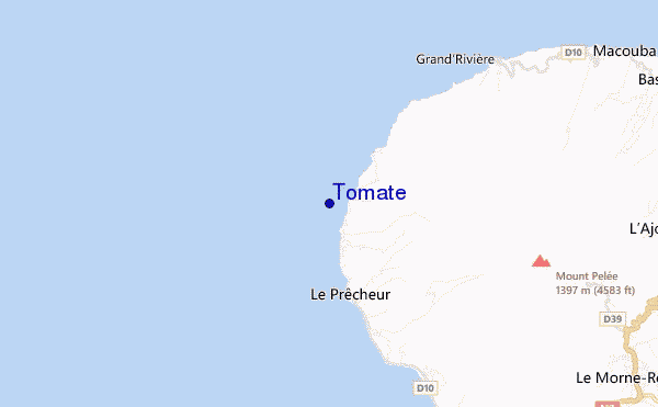 mapa de ubicación de Tomate