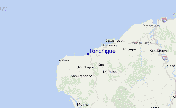 Tonchigue Location Map