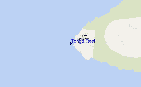 mapa de ubicación de Tongo Reef
