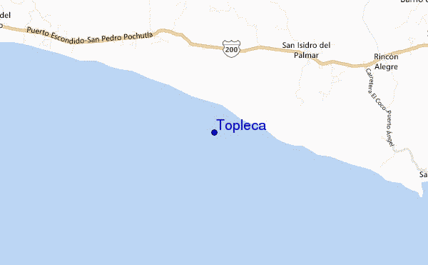 mapa de ubicación de Topleca