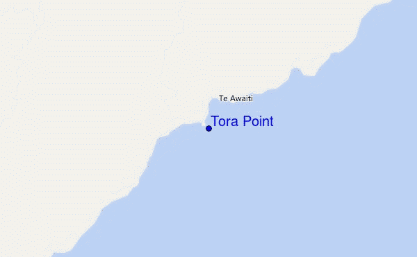 mapa de ubicación de Tora Point