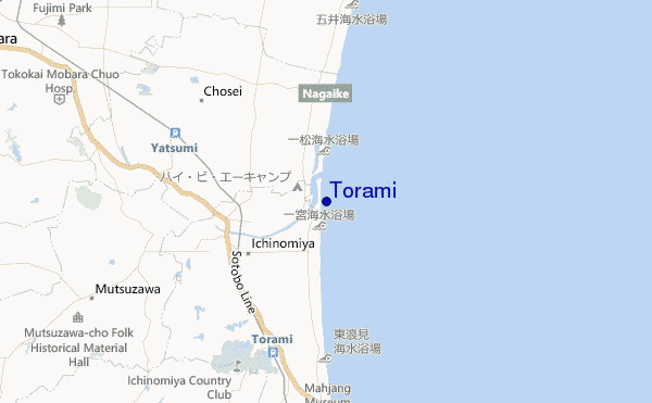 mapa de ubicación de Torami