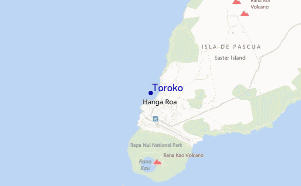 mapa de ubicación de Toroko
