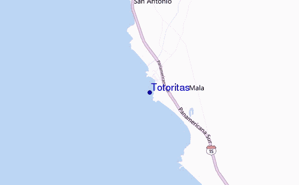 mapa de ubicación de Totoritas