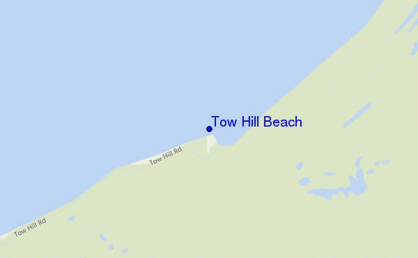 mapa de ubicación de Tow Hill Beach