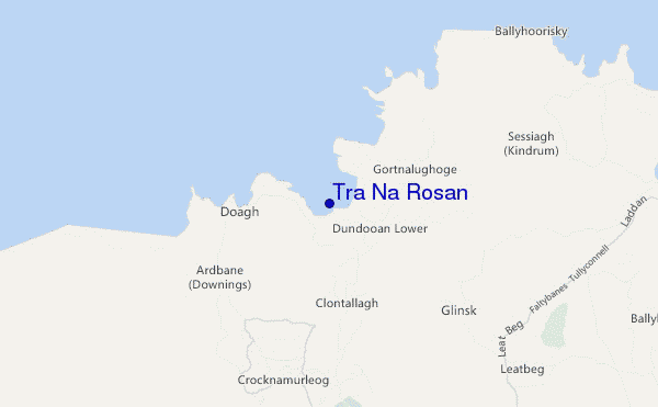 mapa de ubicación de Trá Na Rosan