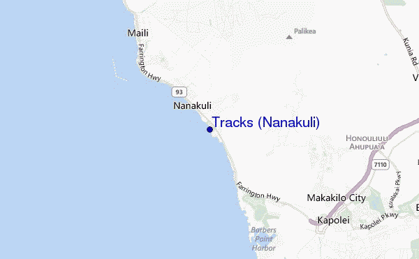 mapa de ubicación de Tracks (Nanakuli)