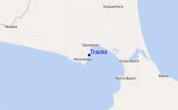 mapa de ubicación de Tracks
