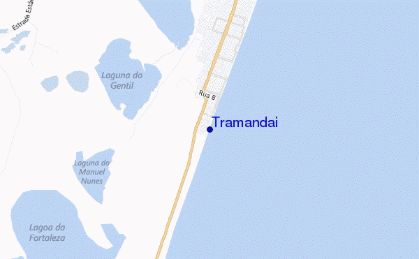mapa de ubicación de Tramandai