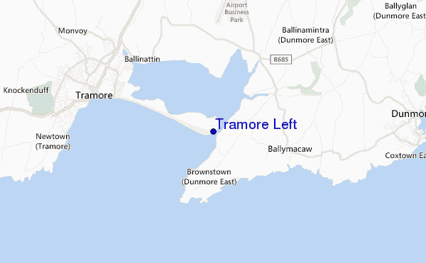mapa de ubicación de Tramore Left