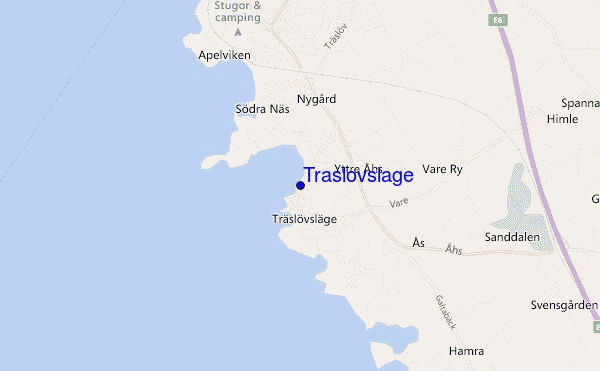 mapa de ubicación de Traslovslage