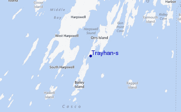mapa de ubicación de Trayhan's