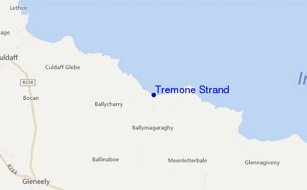 mapa de ubicación de Tremone Strand