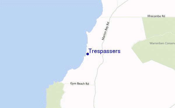 mapa de ubicación de Trespassers