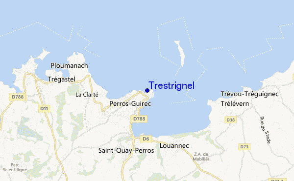 mapa de ubicación de Trestrignel