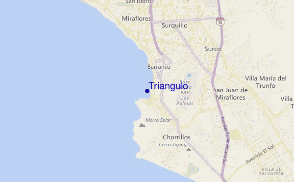 mapa de ubicación de Triangulo
