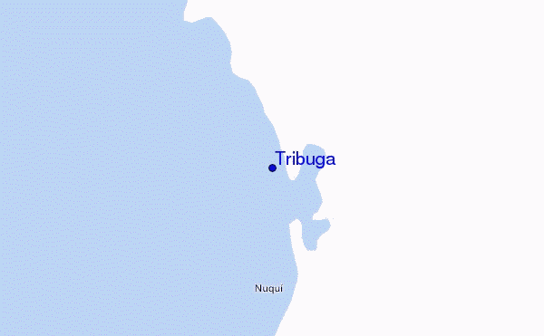 mapa de ubicación de Tribuga
