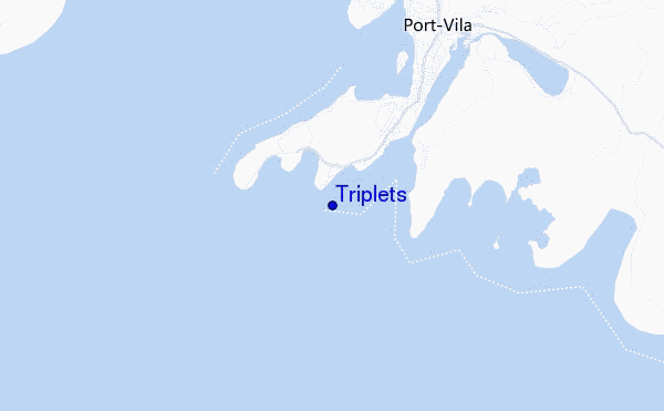 mapa de ubicación de Triplets