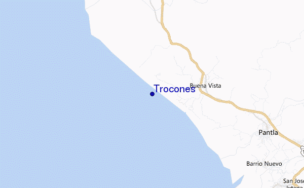 mapa de ubicación de Trocones