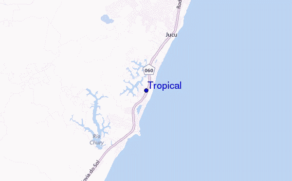 mapa de ubicación de Tropical