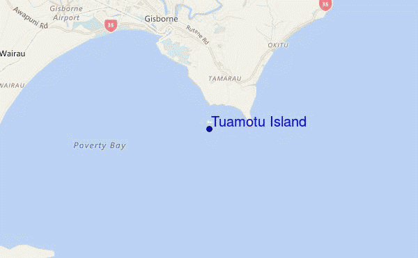 mapa de ubicación de Tuamotu Island