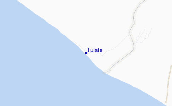 mapa de ubicación de Tulate