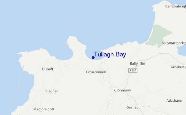 mapa de ubicación de Tullagh Bay