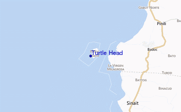 mapa de ubicación de Turtle Head