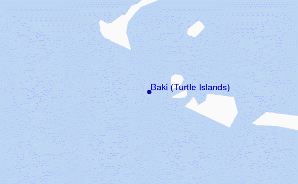 mapa de ubicación de Baki (Turtle Islands)
