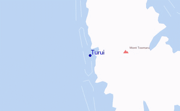 mapa de ubicación de Turui