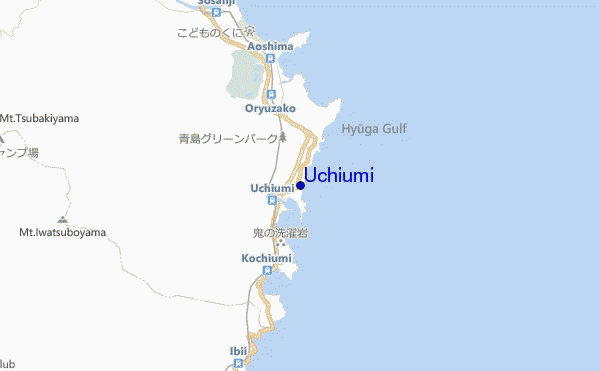 mapa de ubicación de Uchiumi