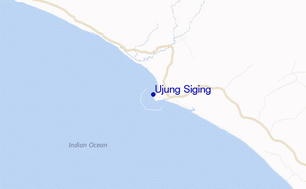 mapa de ubicación de Ujung Siging