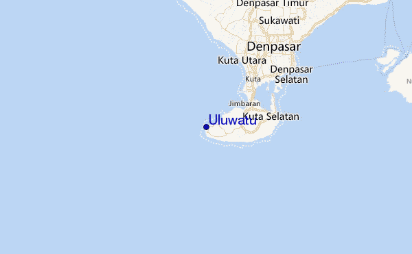 Uluwatu Location Map
