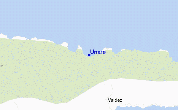 mapa de ubicación de Unare