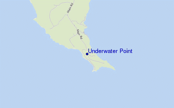 mapa de ubicación de Underwater Point
