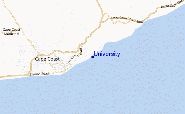 mapa de ubicación de University
