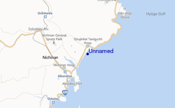 mapa de ubicación de Unnamed