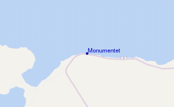 mapa de ubicación de Monumentet