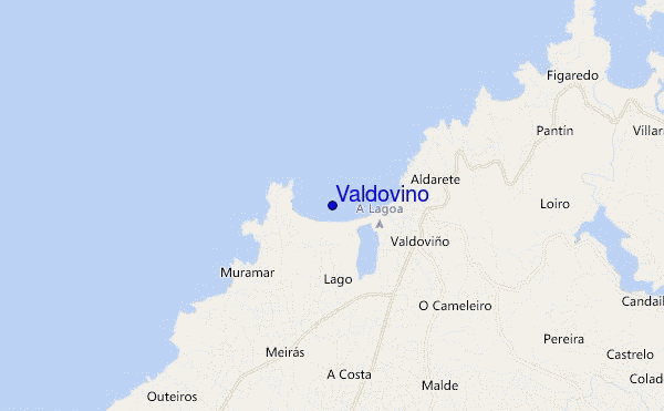 mapa de ubicación de Valdovino